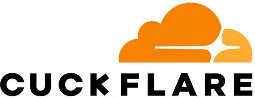 Cloudflare logo changed to say "Cuckflare".