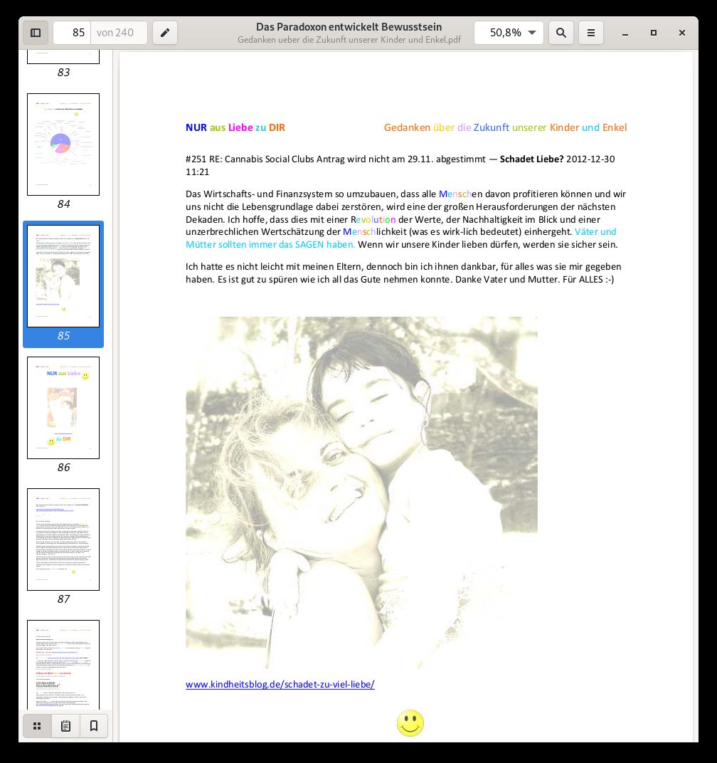 "Gedanken über die Zukunft der Kinder und Enkel". Systembetrachtung aus der Sicht einer Heilpflanze.