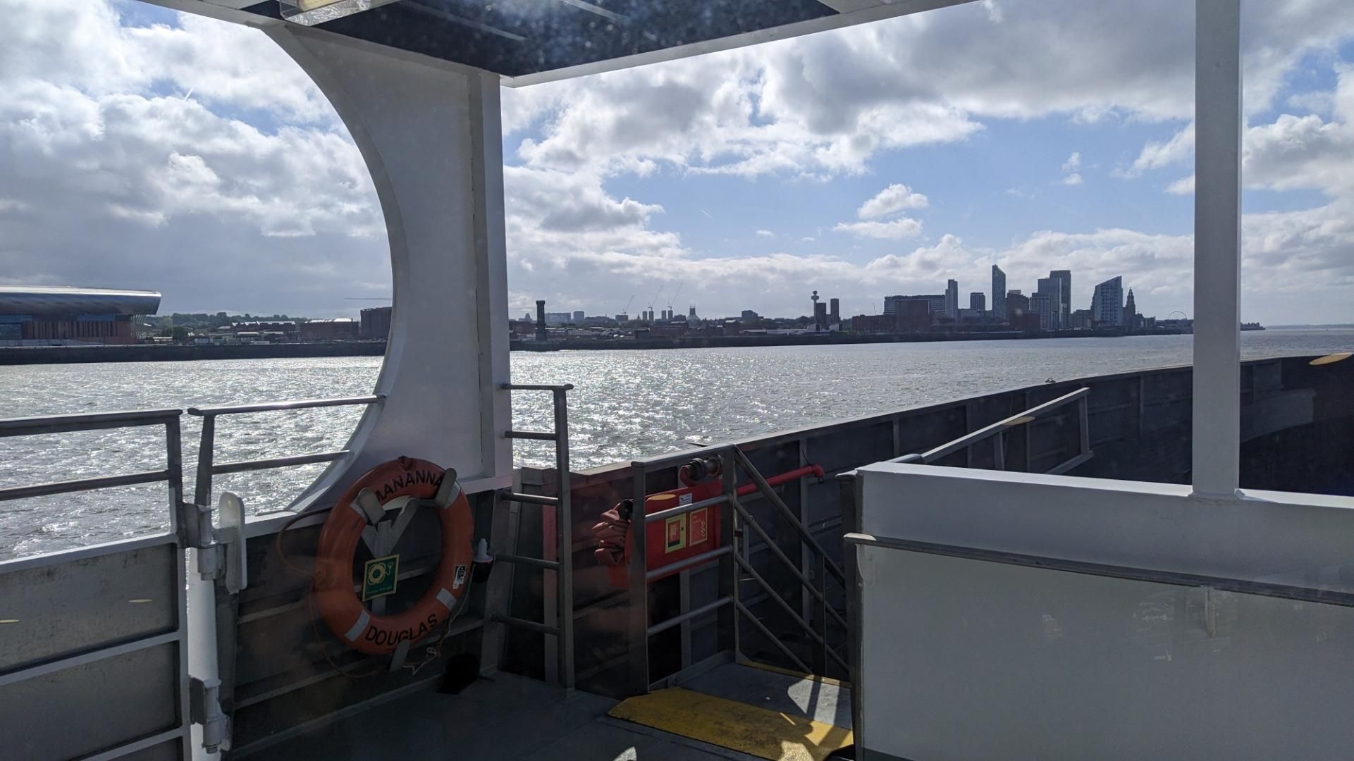 arriving into Liverpool on the left side