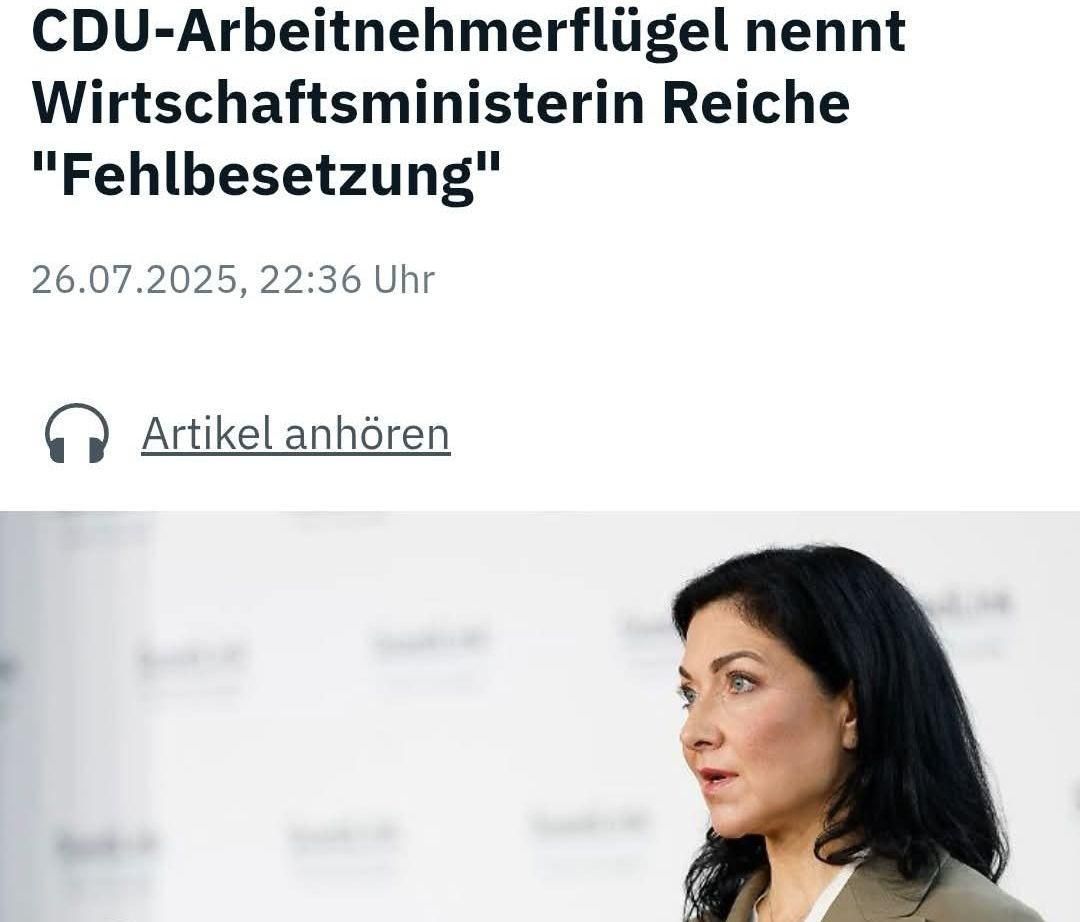 Cdu-arbeitnehmerflügel nennt reiche fehlbesetzung