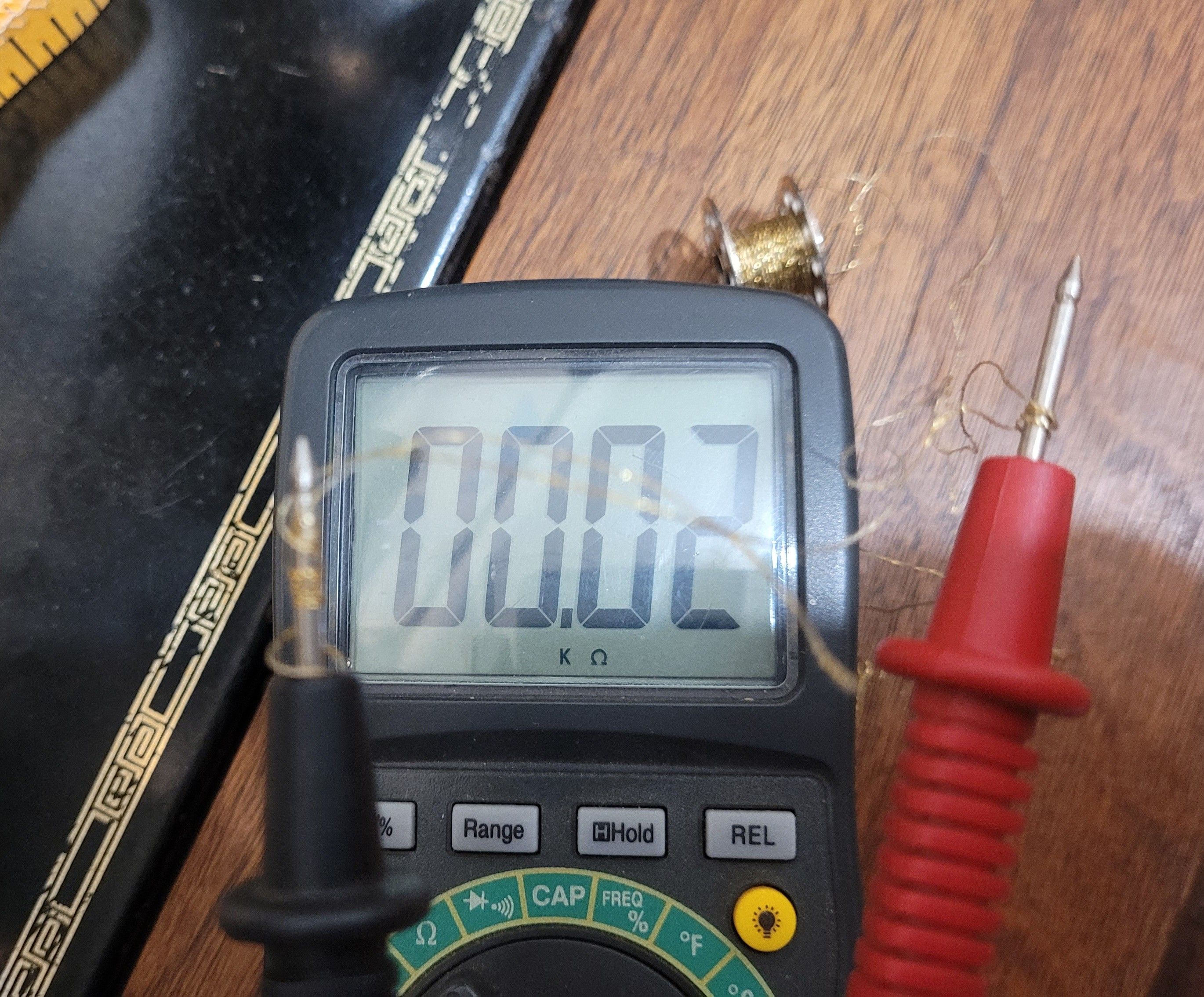 Zero resistance wire on a bobbin