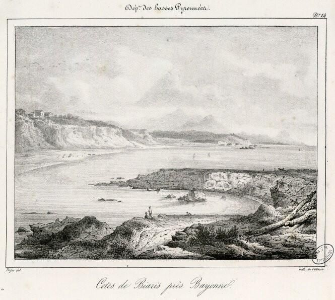 Litographies souvenirs des Pirénées, Biblioteque de Toulouse, 1841-43