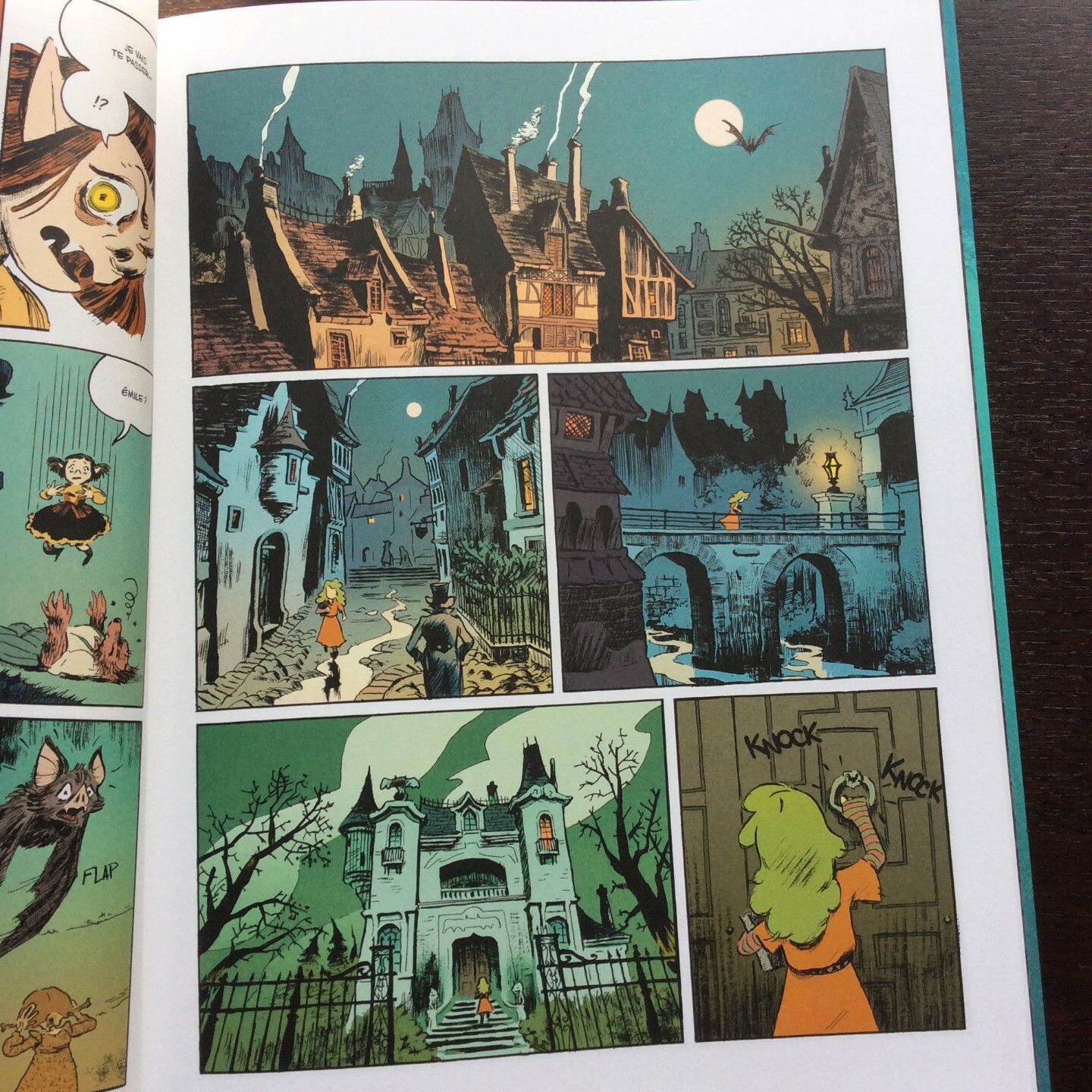 Interior page of comic Hématite by V. Maderna & F. Piatti published by Dargaud.