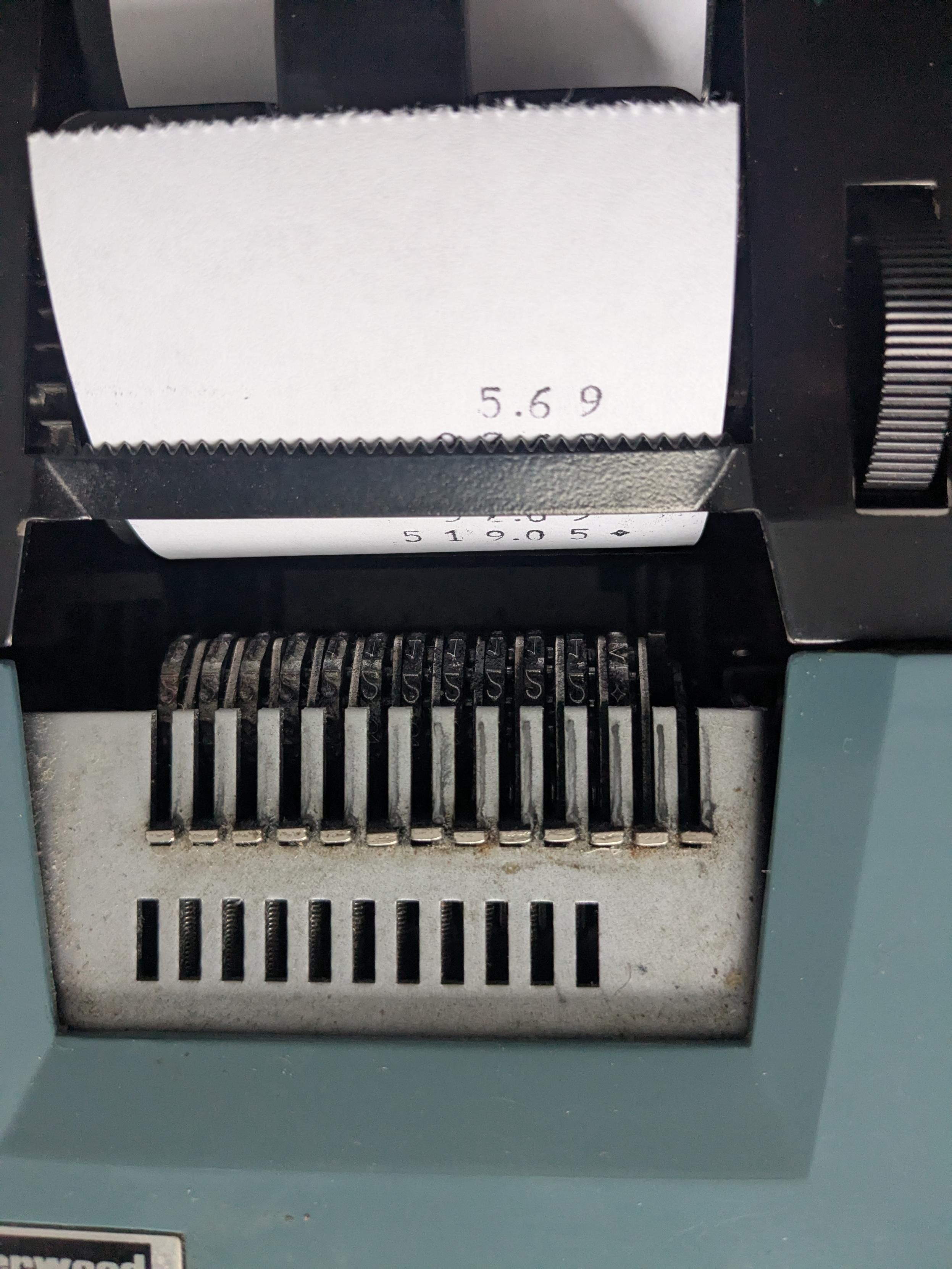 The mechanism that is printing the numbers 