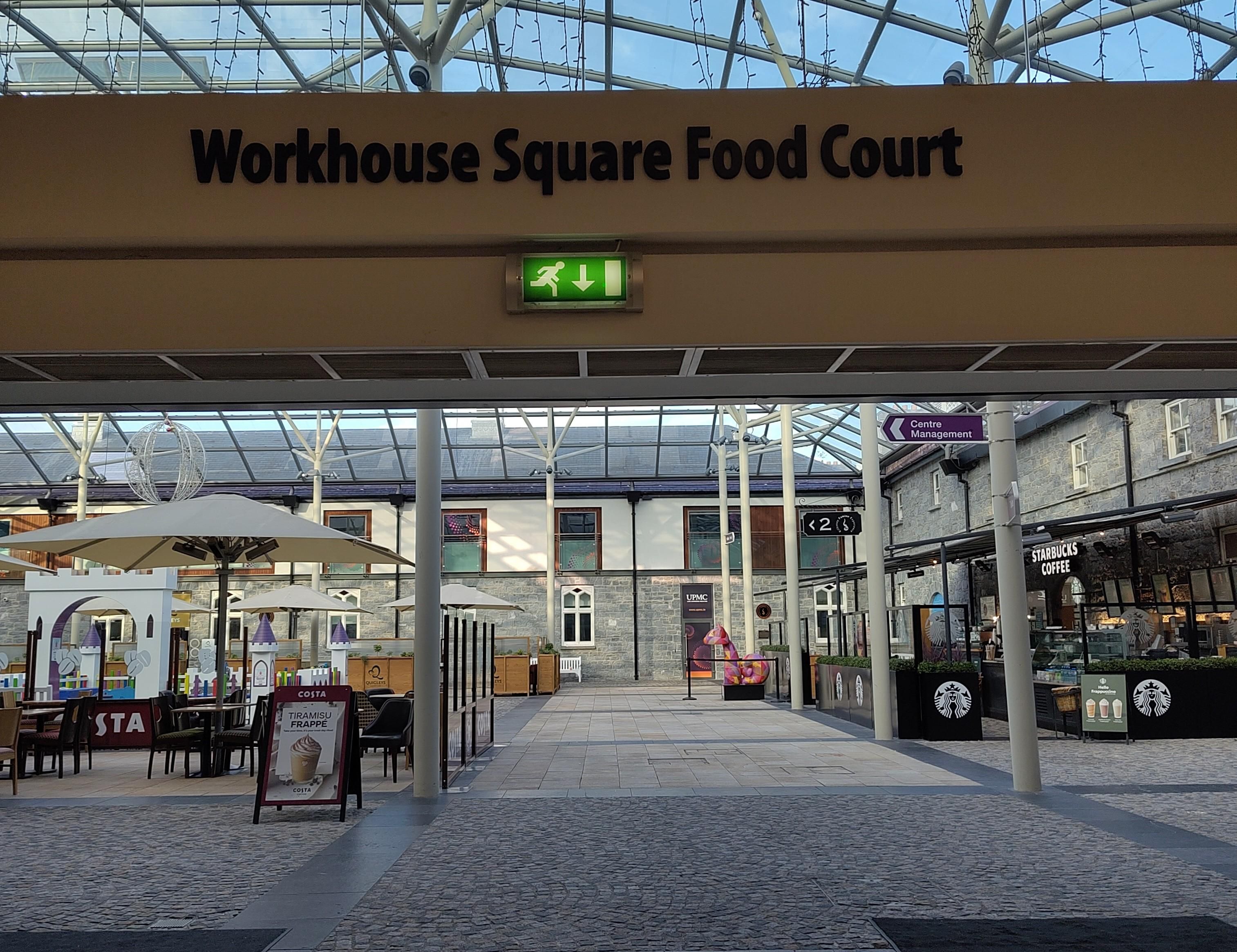 There it is now. The entrance to the aforementioned area