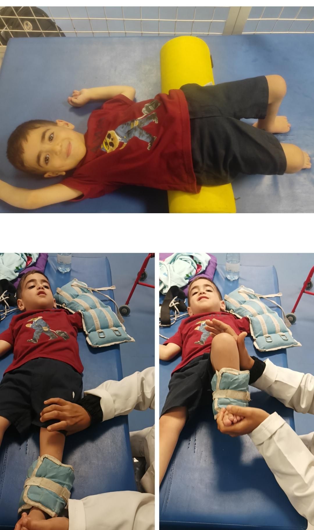 Waleed while undergoing physical and occupational therapy.