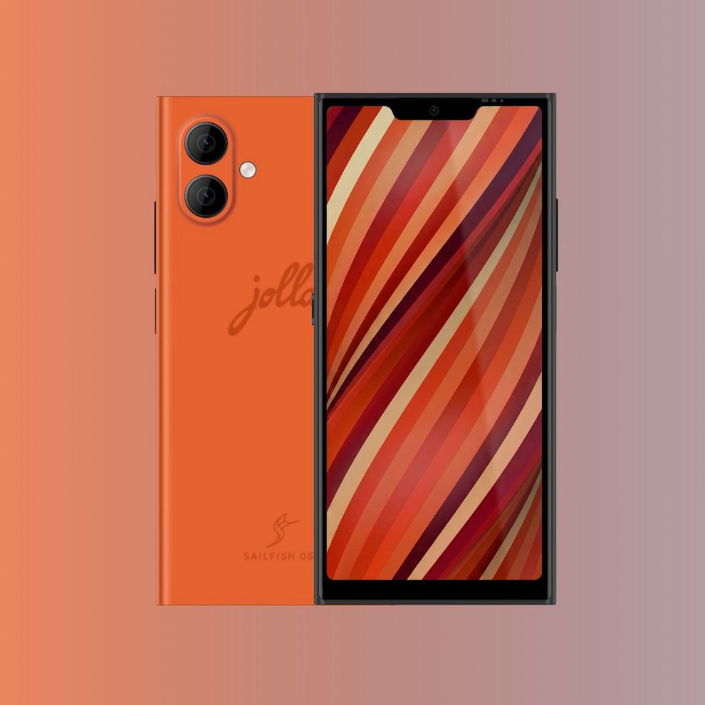 Front e backcover of jolla phone 2