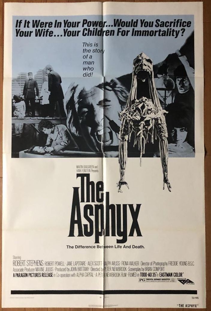 Poster for "The Asphynx"  A collage of a bunch of out-of-context stills from the film.