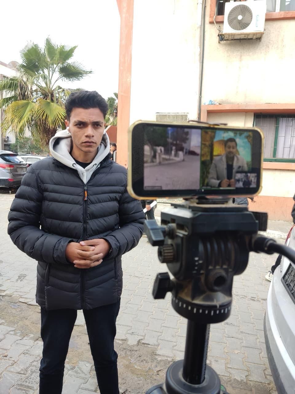 My first live broadcast on air in Nasser hospital 