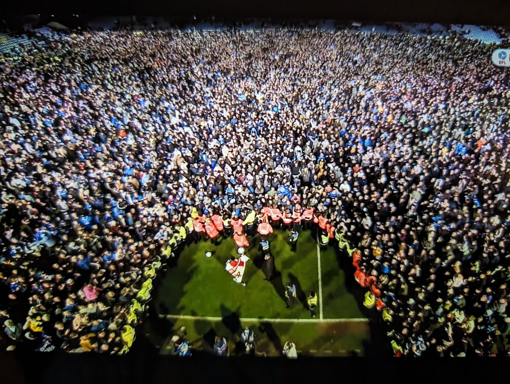 Pitch invasion at Fratton park