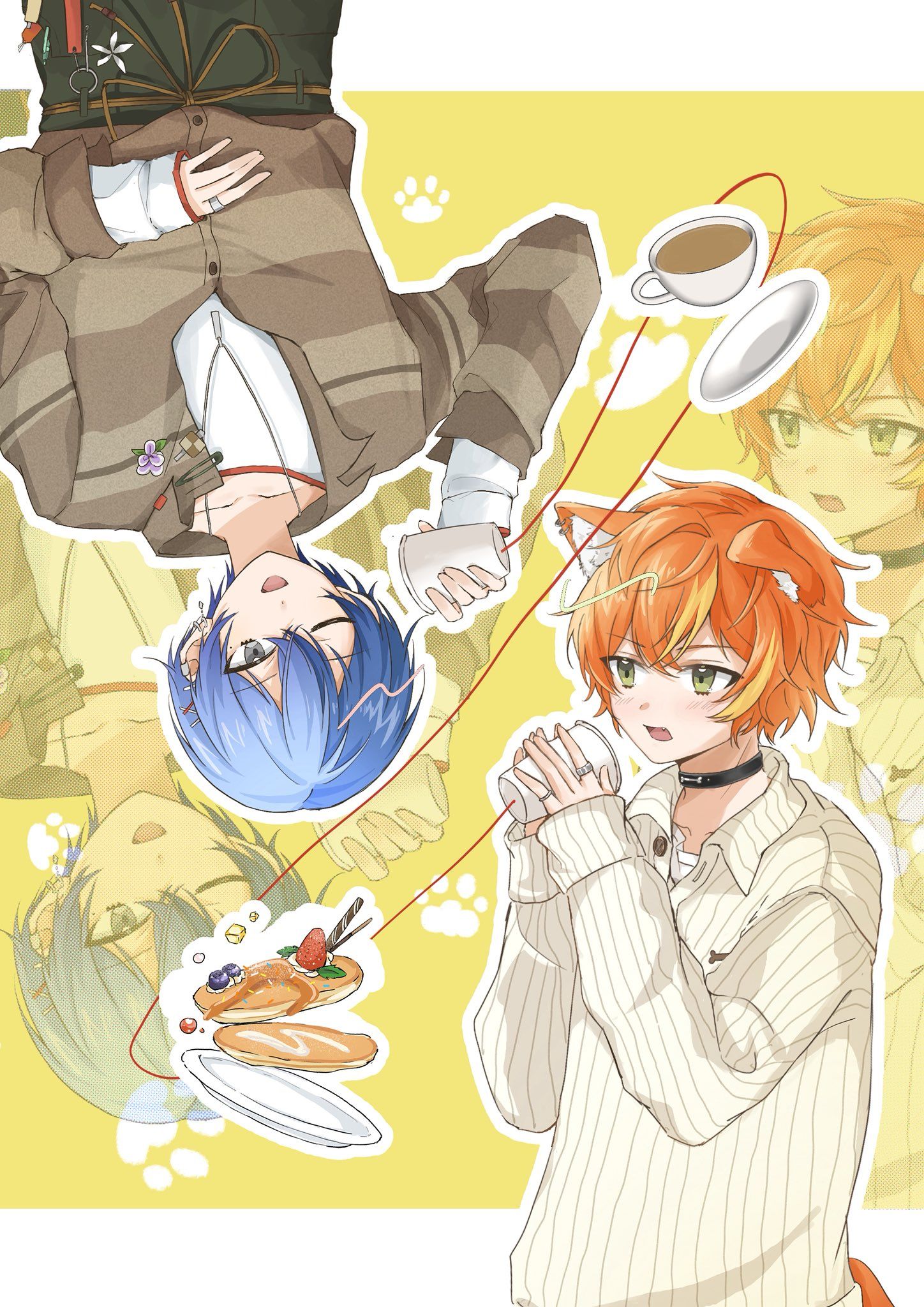 Anime boy and a catboy