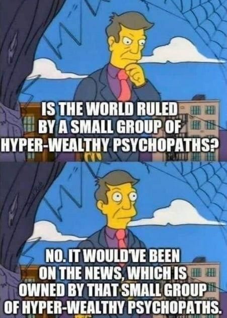 The world is ruled by the same wealthy as those controlling social media