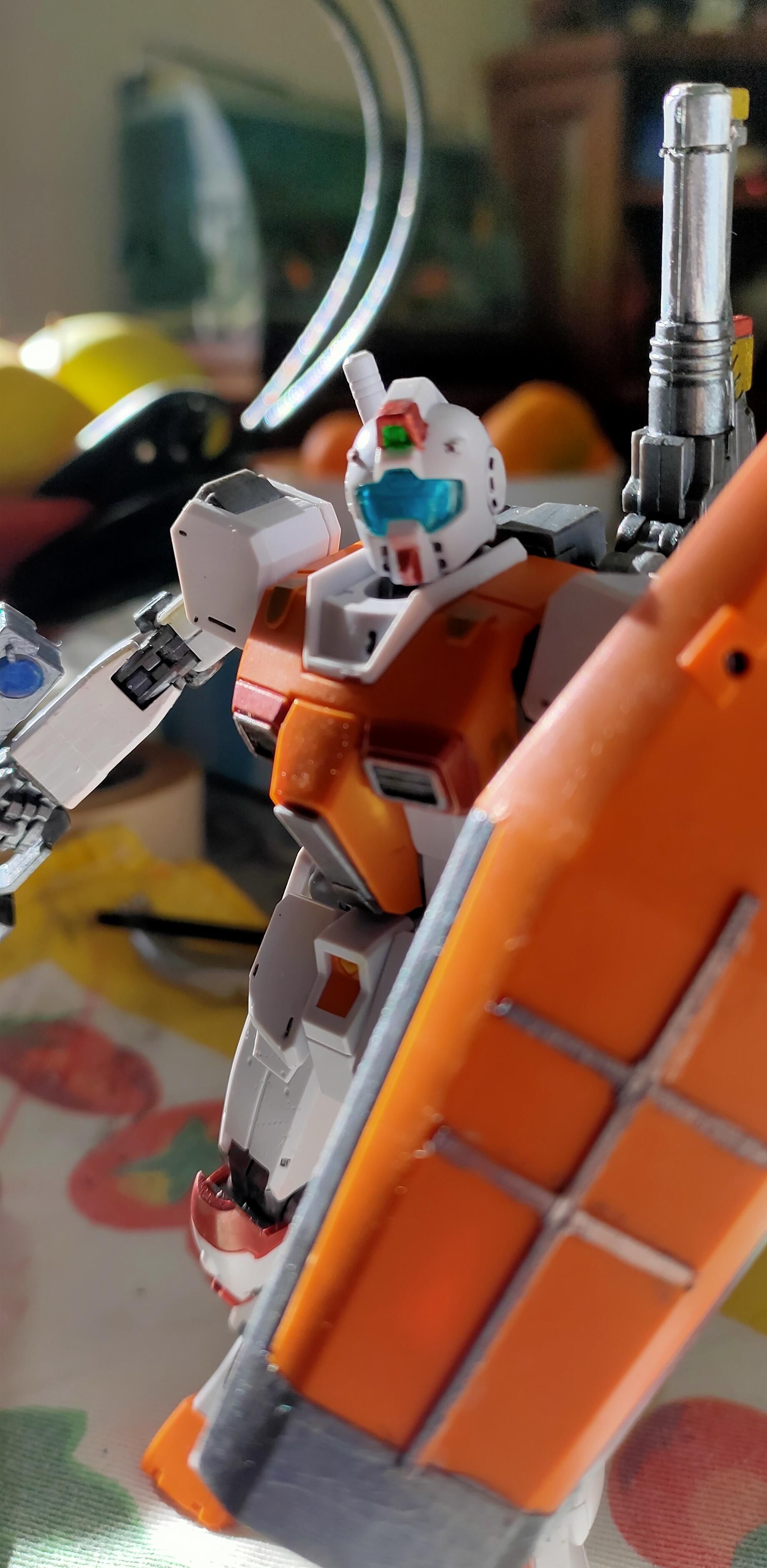 Final version, painted of my Gundam model kit: close up view
