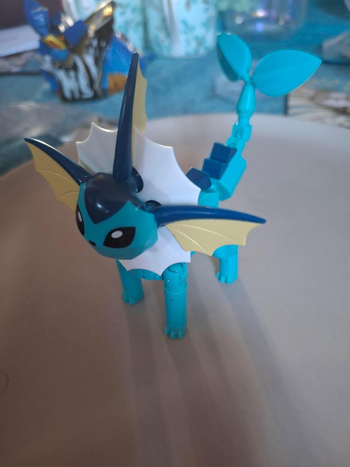 A picture of the completed Mega Construx Vaporeon.