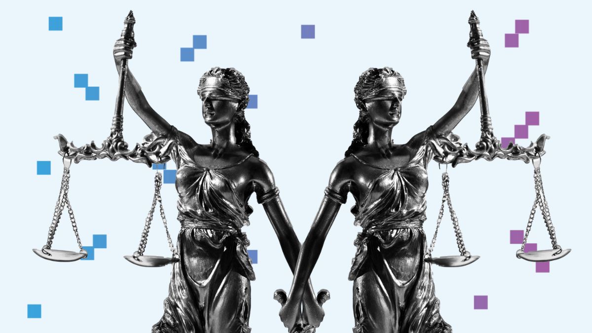 Two symbols of justice