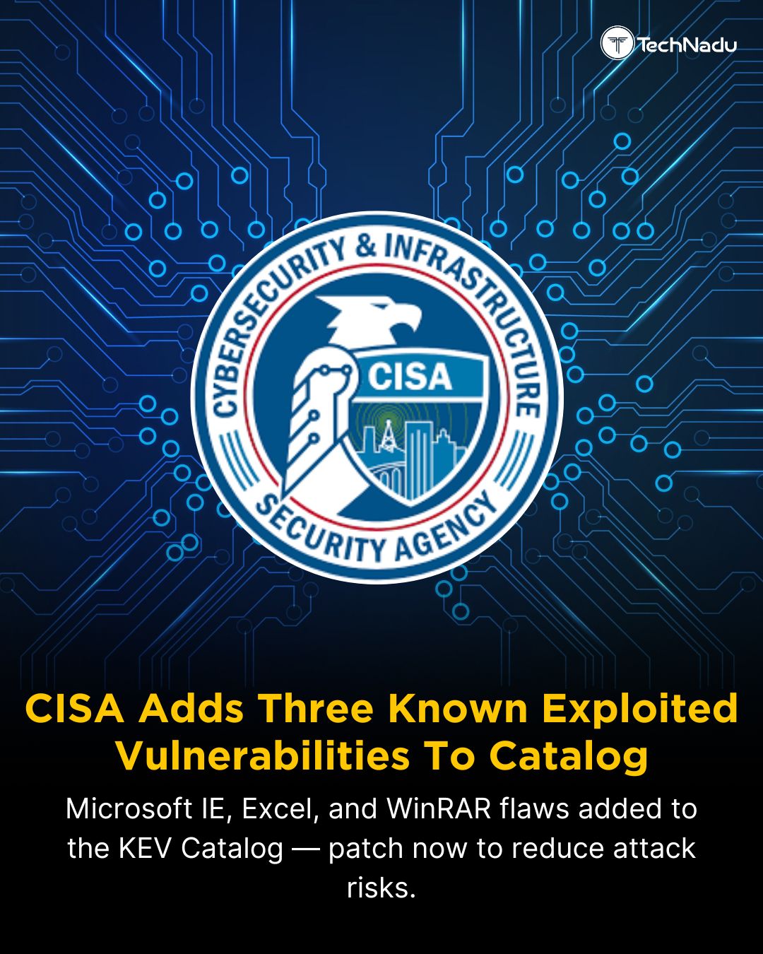 CISA’s KEV update adds:
