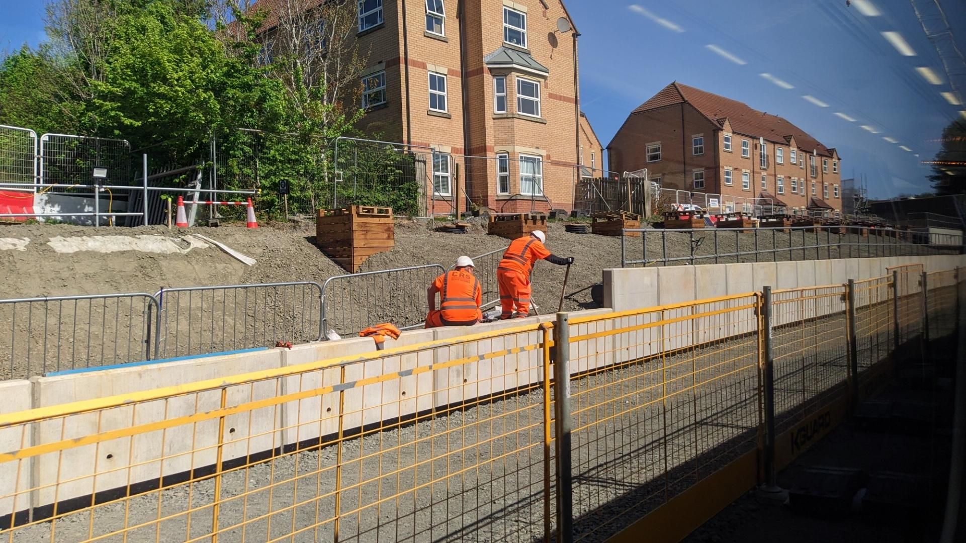The future station at Northumberland Park. Currently still construction site