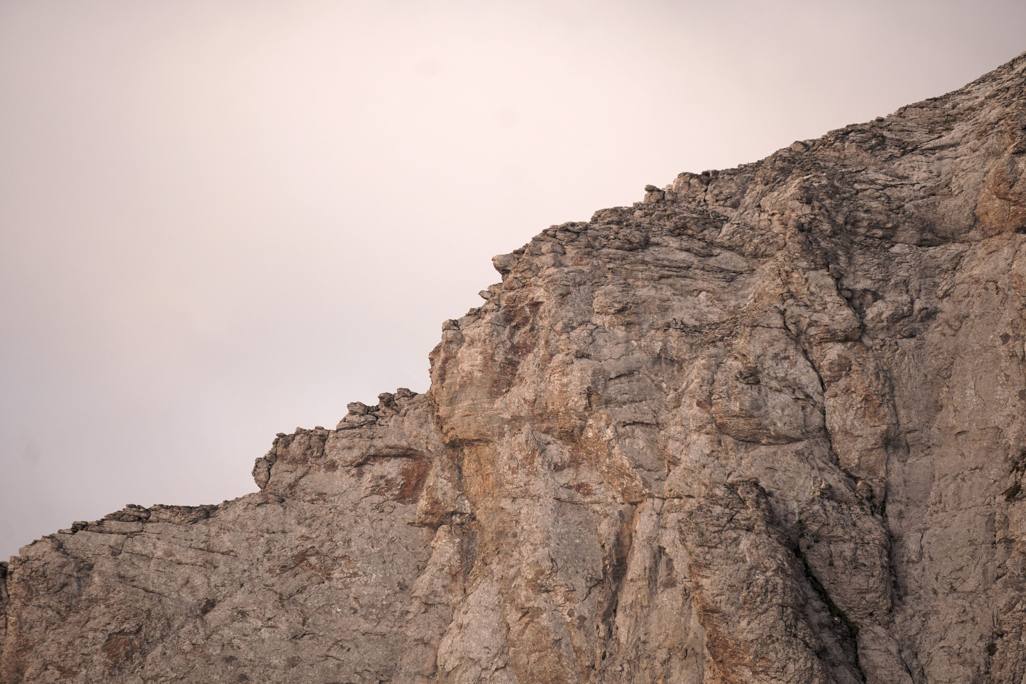 Supposedly the face of Zeus on the side of one of the Olympus peaks. You can kind of make out a forehead and chin.