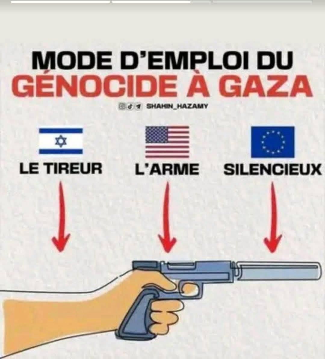 Genocidio in Palestina. Chi spara è Israele, la pistola è degli USA, il silenziatore lo mette l’Europa