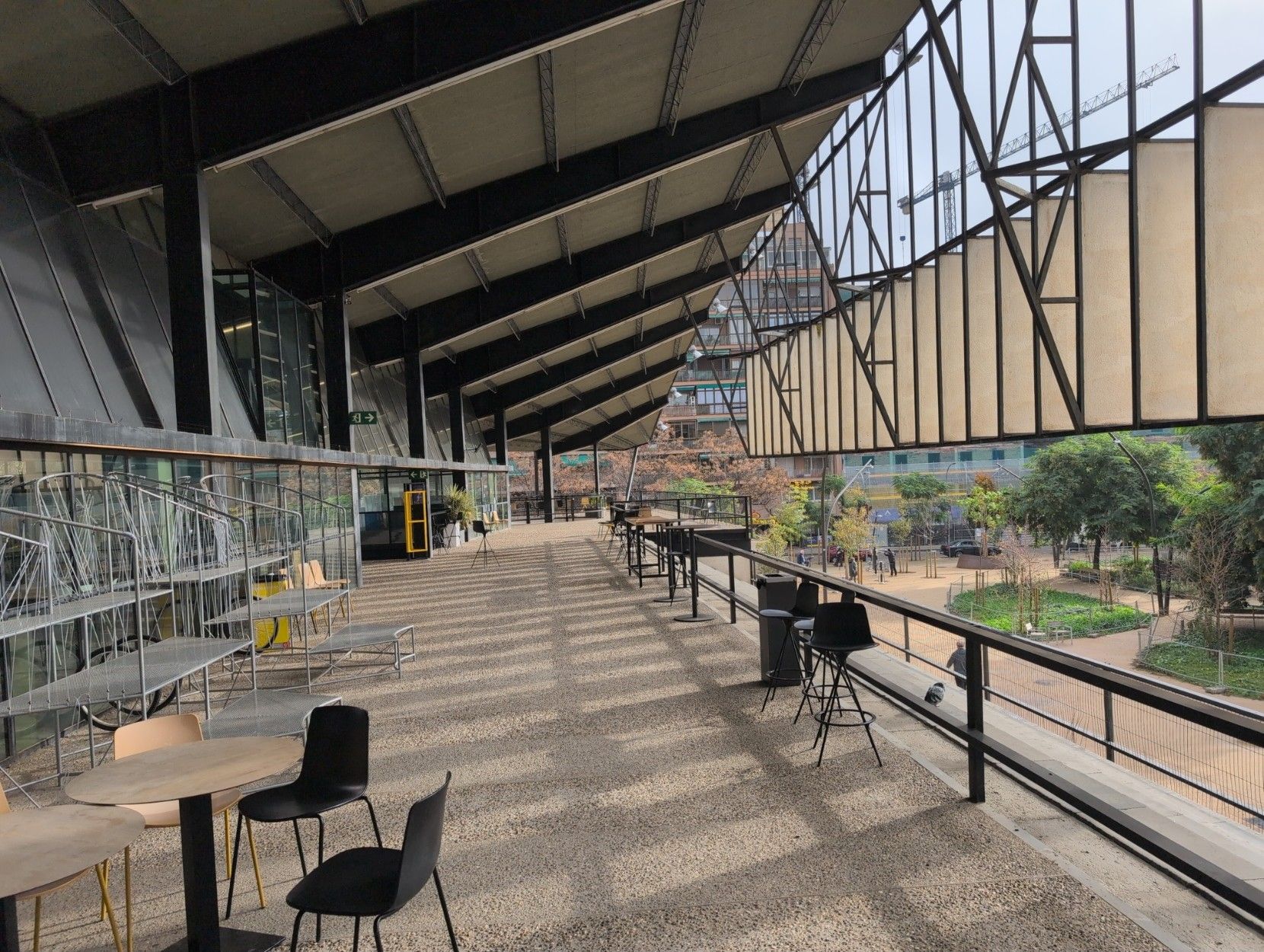 The East side of the terrace of the Canodròm