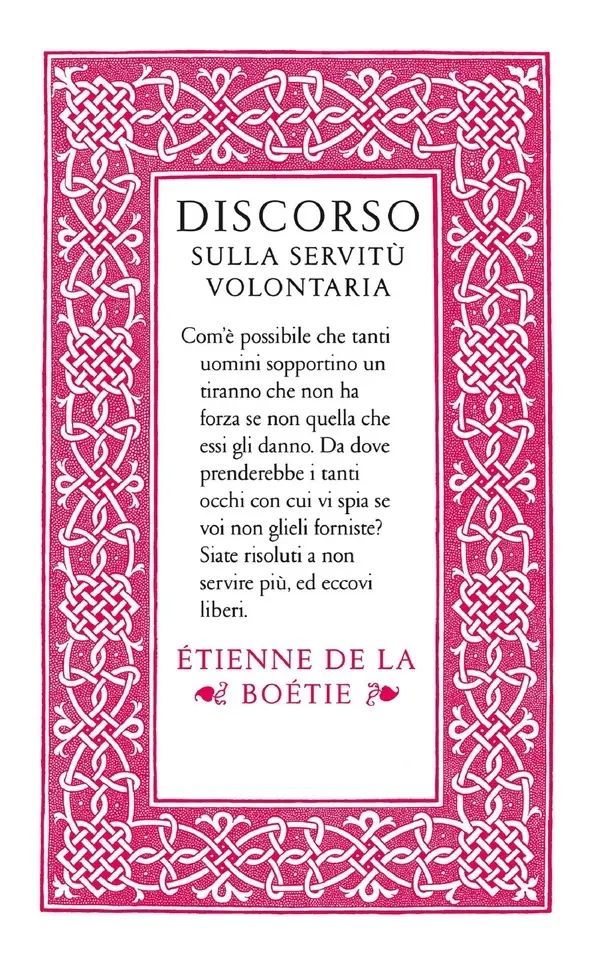 Discorso sulla servitù volontaria, di Étienne de la Boétie