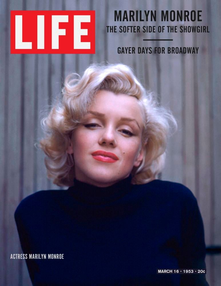 Copertina della rivista Life con Marilyn Monroe.