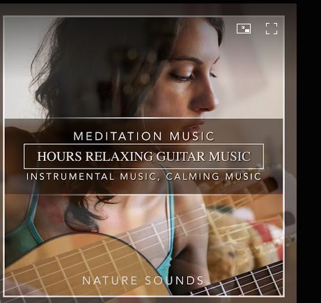 Screenshot of Album Cover  - Meditation music - Hours Relaxing Guitar Music