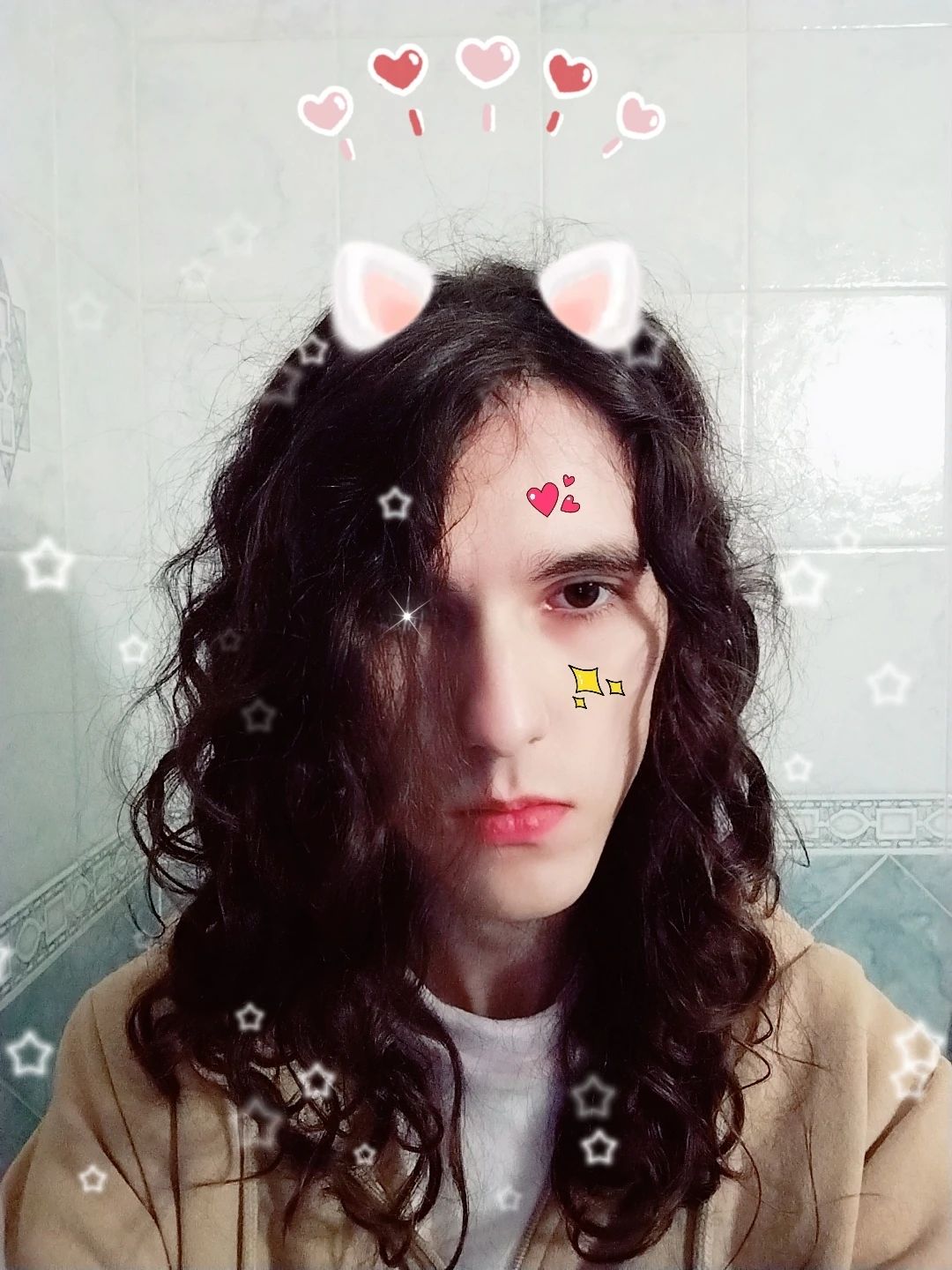 Selfie decorato con SNOW simile a quello di ieri sera, linkato.