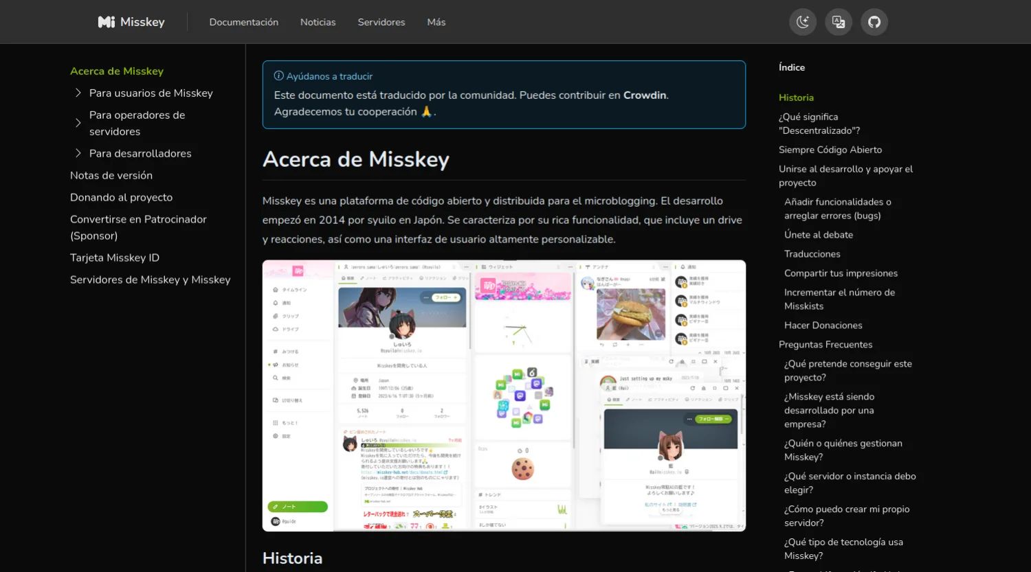 Misskey Hub en español