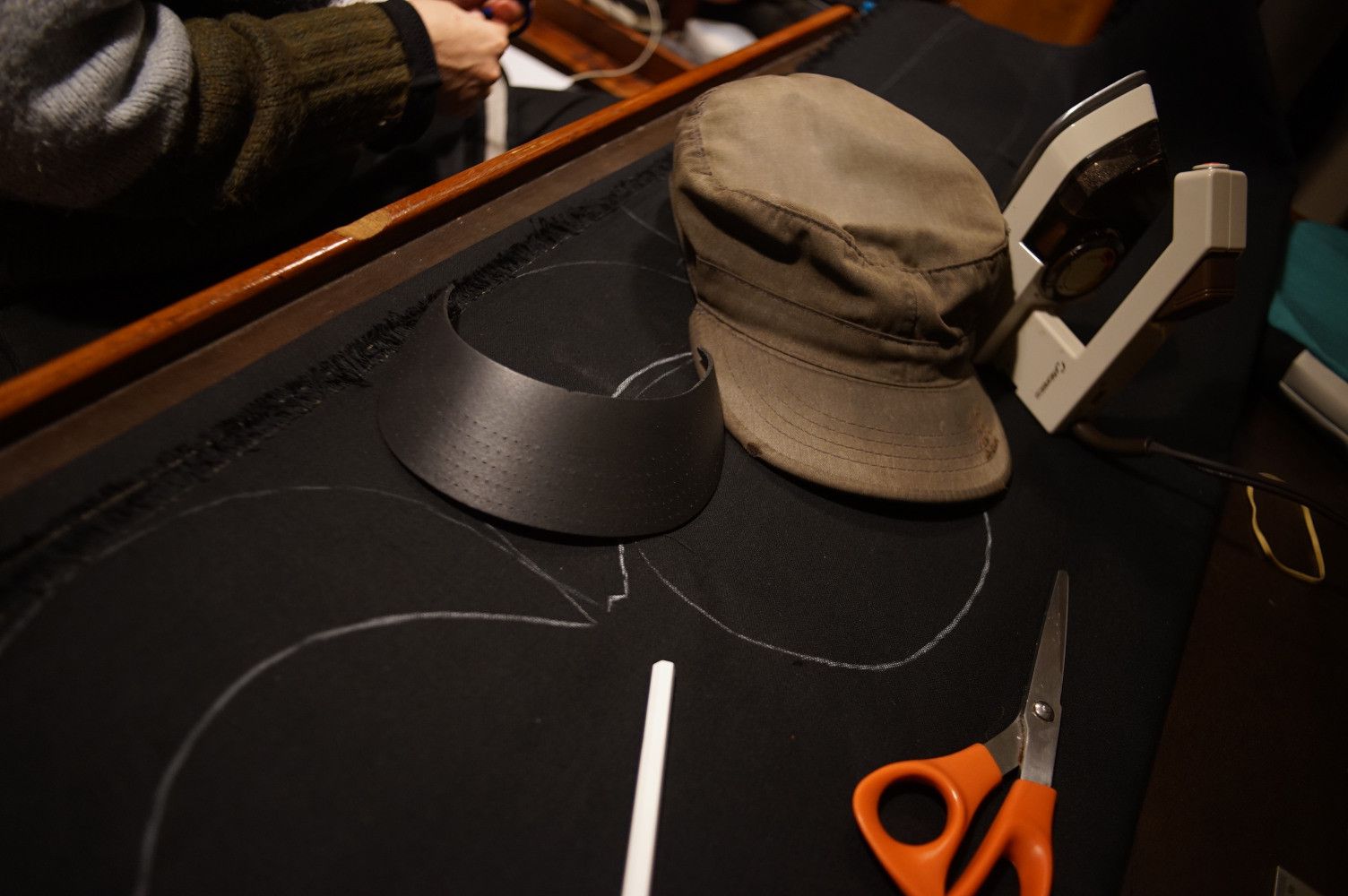 My hat's canvas fabric has thinned almost to become see-through. 