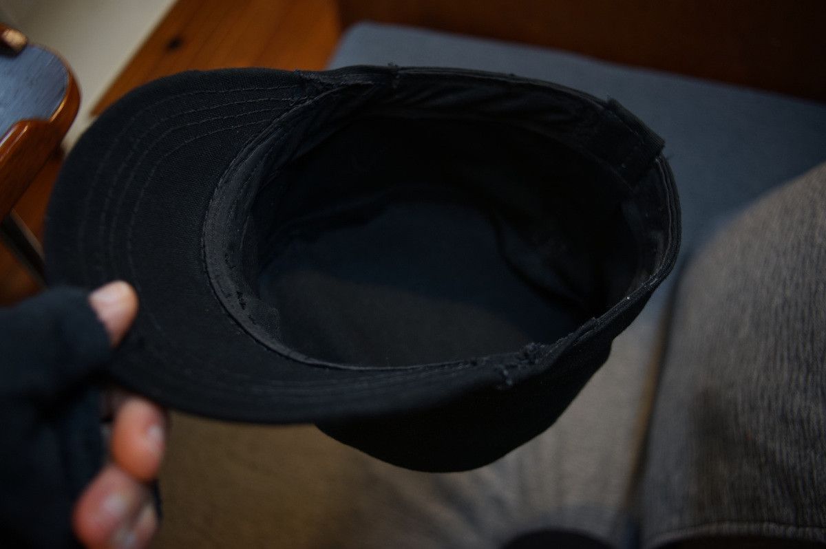 a photo of the inside of a handmade cap