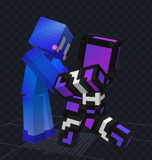 inderix kneeling and holding mel's hands