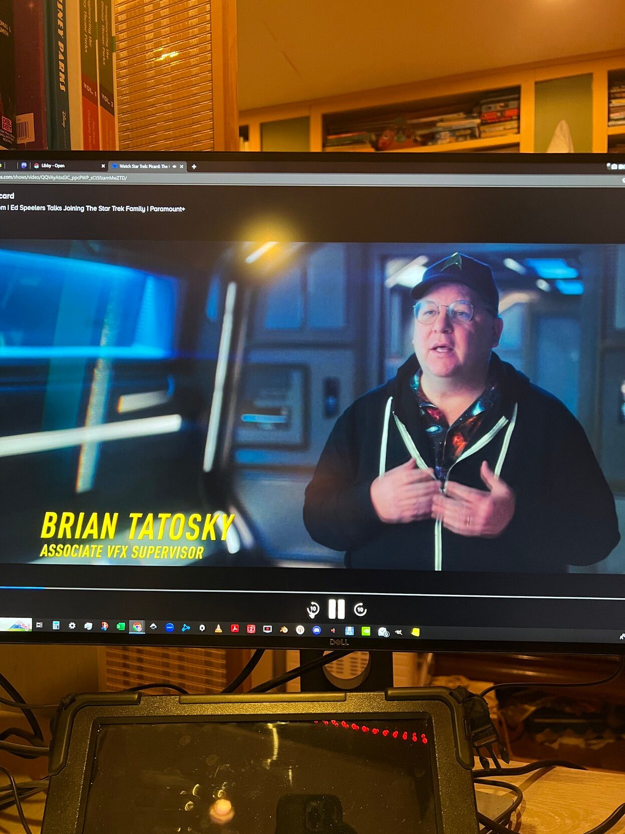 Brian Tatosky, from the VFX Department of Star Trek Picard Season 3 saying no doubt something stupid about the show he loves.