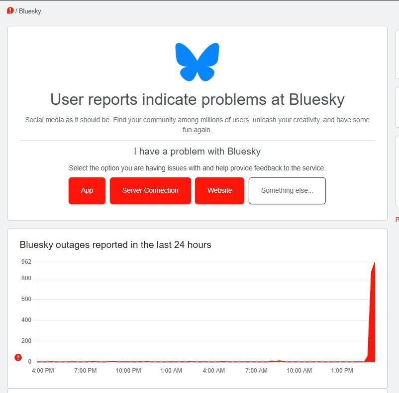 Bsky down lol