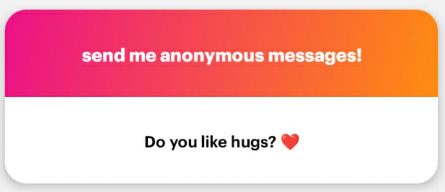 NGL question: Do you like hugs? ❤️