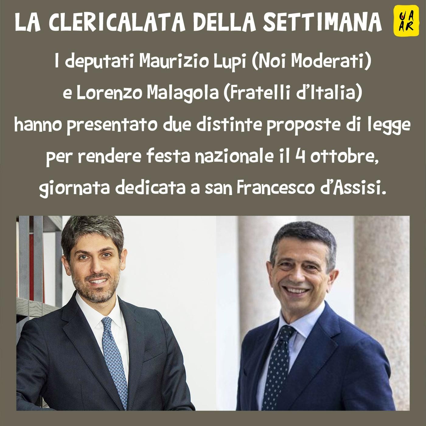 Maurizio Lupi (Noi Moderati) e Lorenzo Malagola (Fratelli d’Italia)