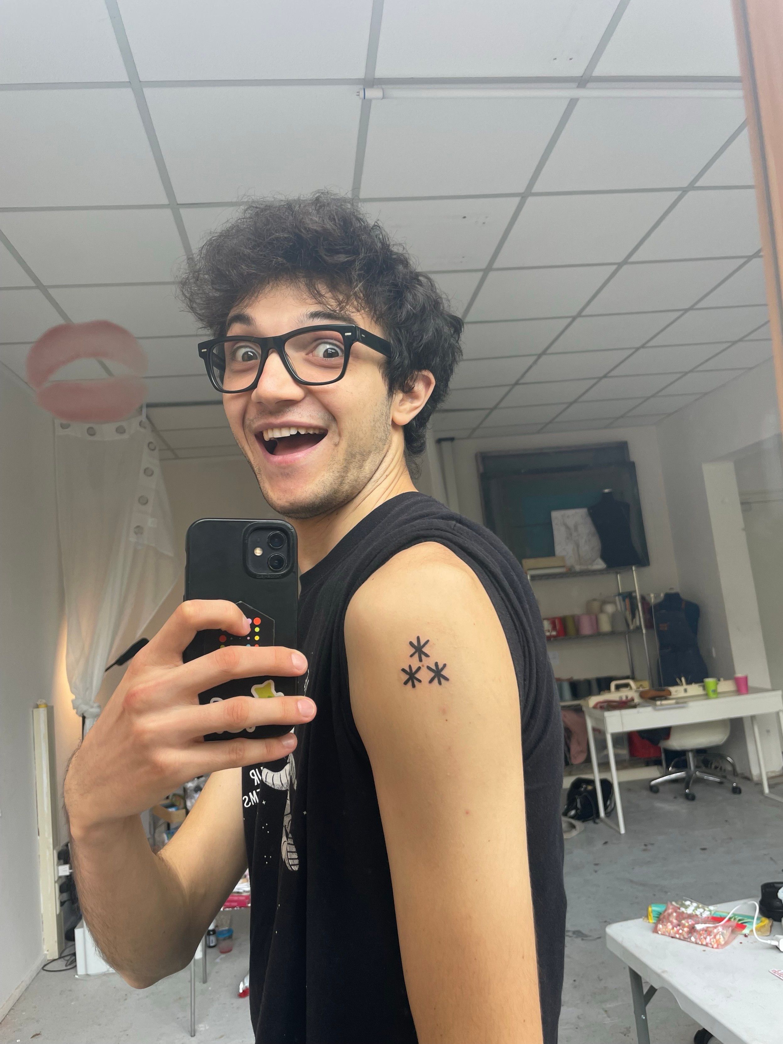 Photo of me and my tattooed shoulder