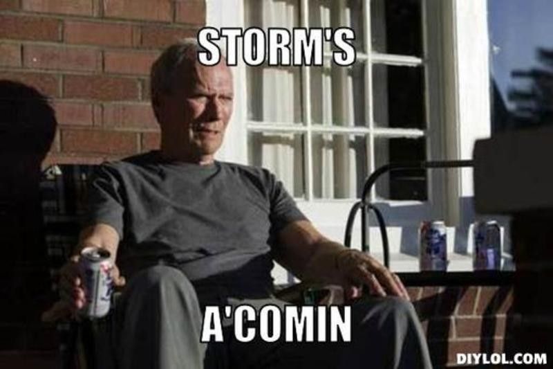 Clint Eastwood: storms a comin