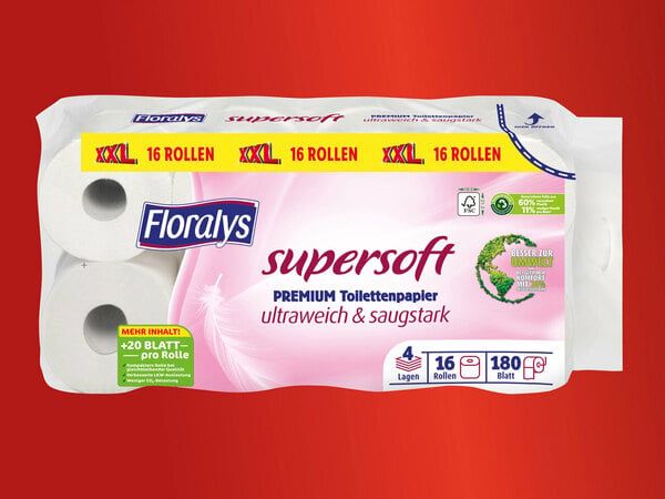 Carta Igienica Floralys supersoft