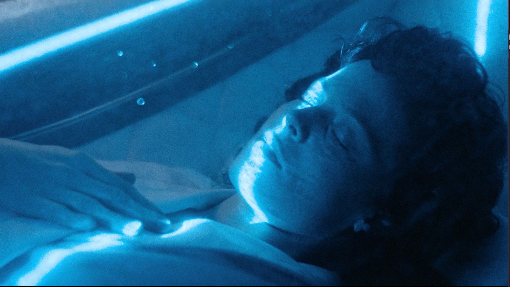 Same line, this time on Sigourney Weaver's face.