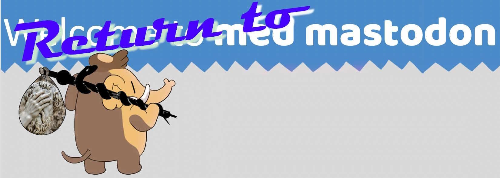 L'elefantino di Mastodon cerca casa, portando nel suo fagotto la testa di un Ippocrate disperato