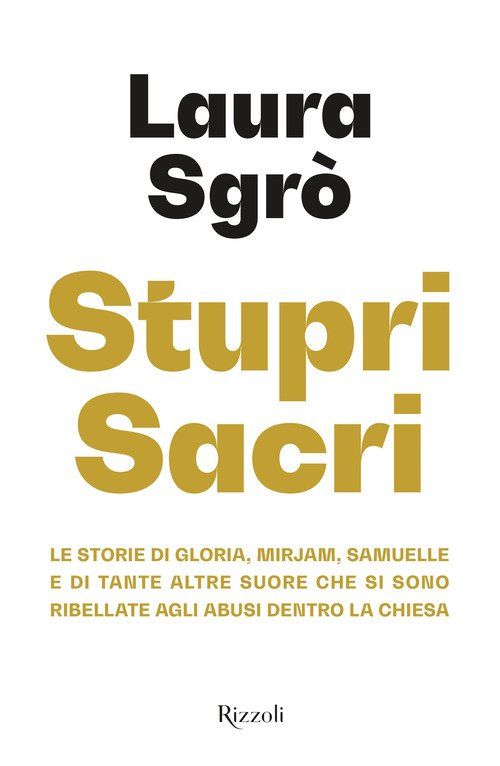 Copertina del libro di Laura Sgrò, Stupri sacri