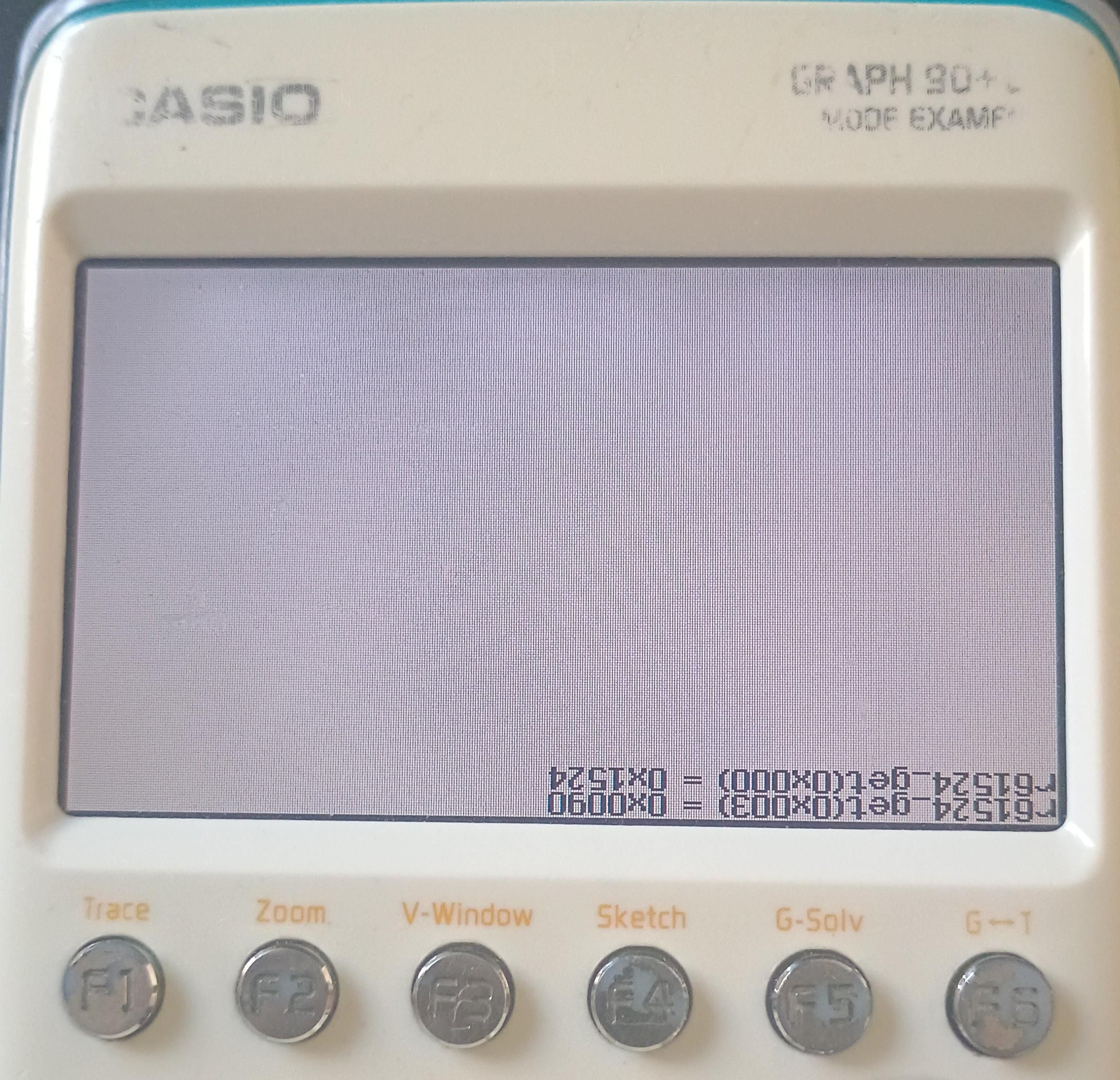 an fx-CG50/Graph 90+E display. it is meant to show the state of a handful of R61524(LCD controller) registers at the top left, but unfortunantly, i may or may not have intentionally flipped the ID registers, which control what direction pixels take

the result is that now the text is inverted and on the bottom right :D