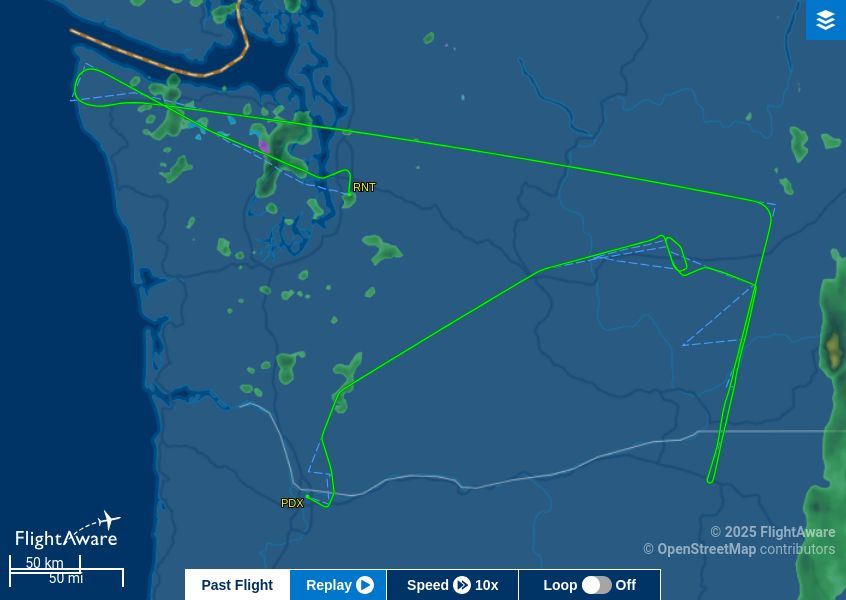Boeing 606 flew a circuitous route: PERLL ARRIE J523 TOU RMOHR CVV CREEB ZOOMR PDT SUNED PELLY KMWH/D0+20 ELN HELNS HELNS6