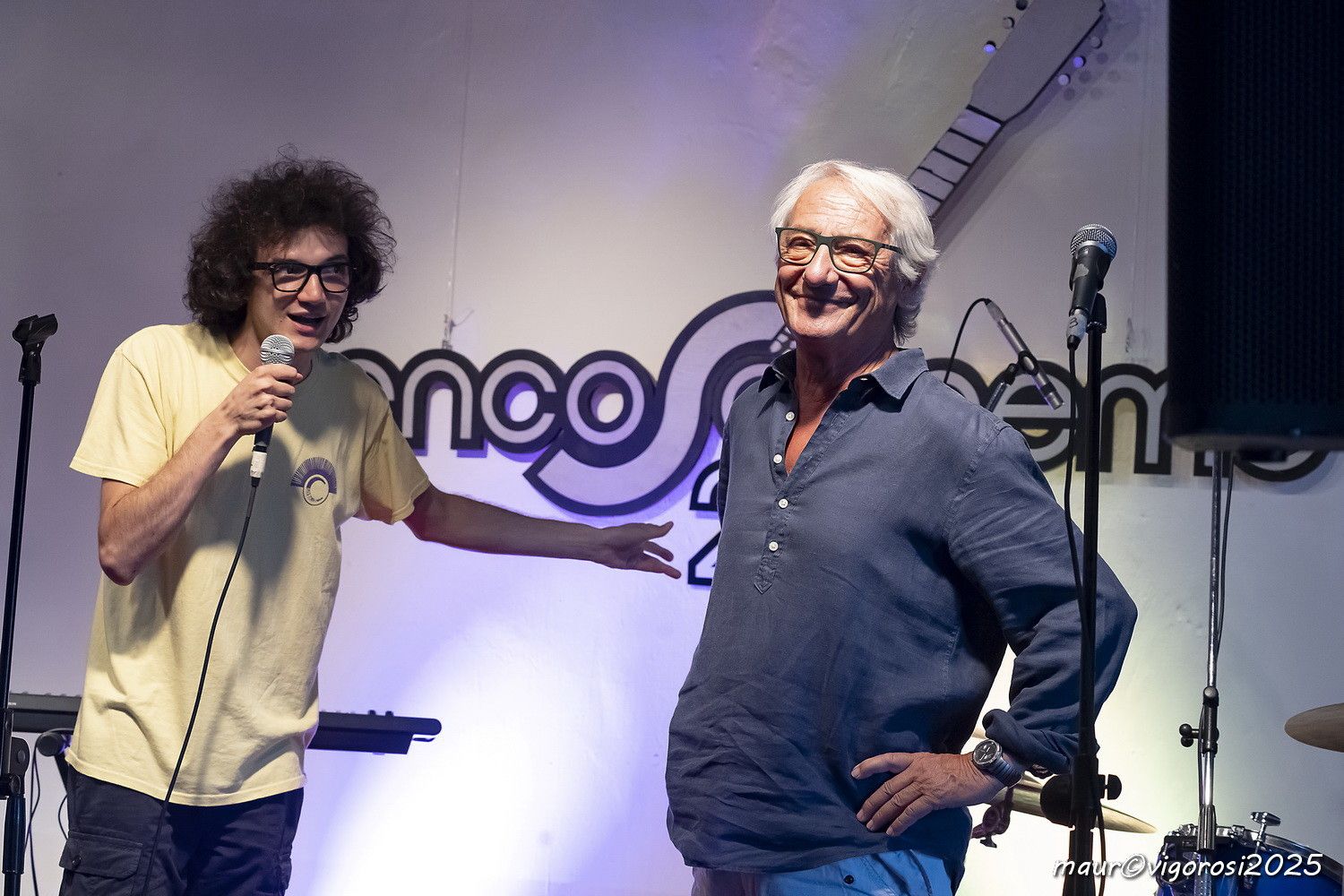 Me and my friend Francesco maccario on stage.