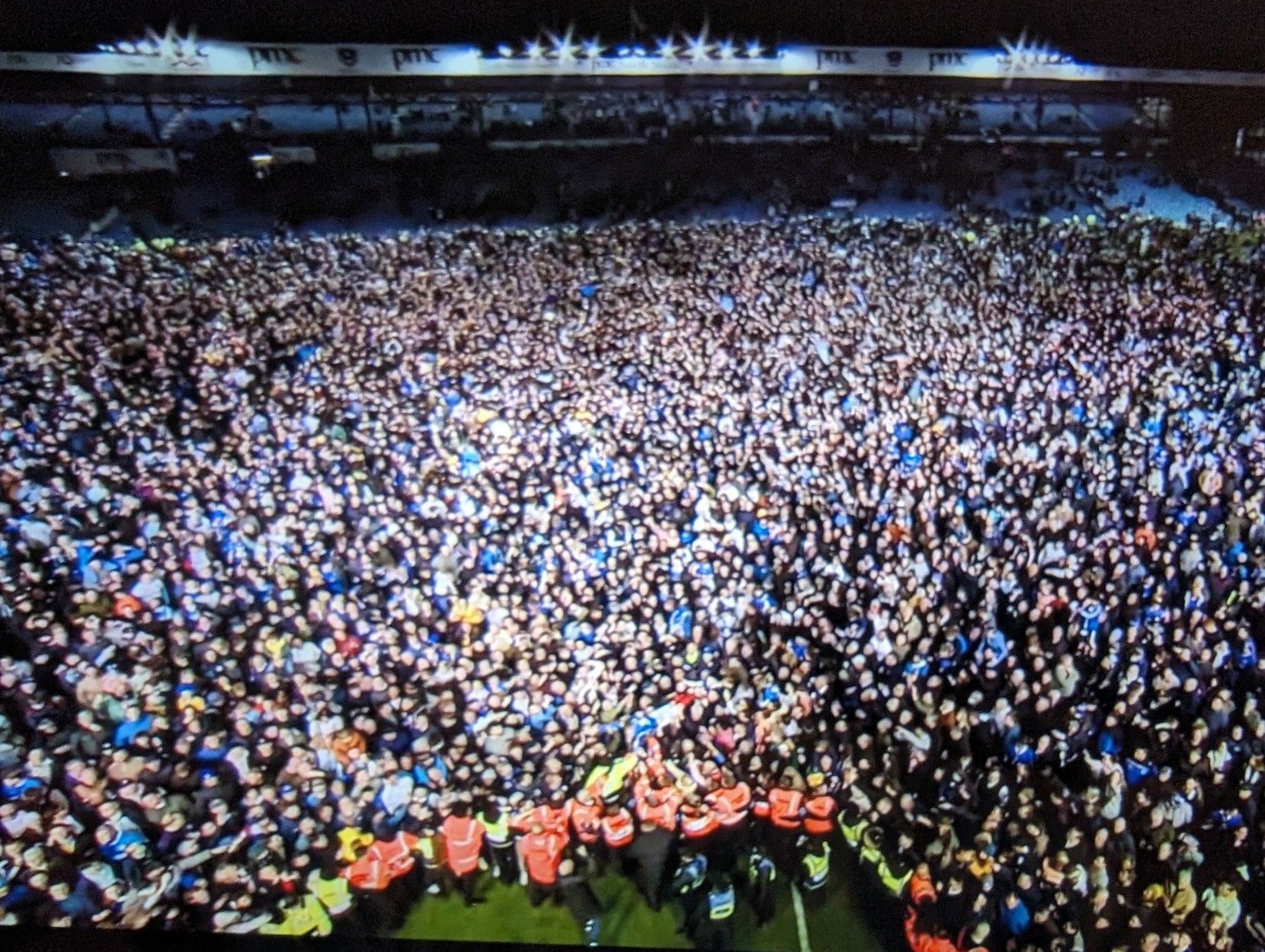 Pitch invasion at Fratton park