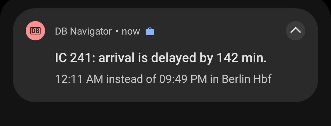 DB delaying my train by 2h20m