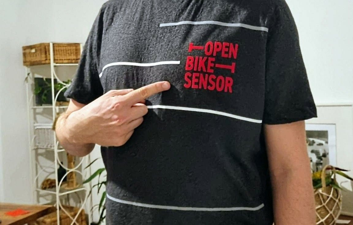 T-Shirt mit OpenBikeSensor-Logo