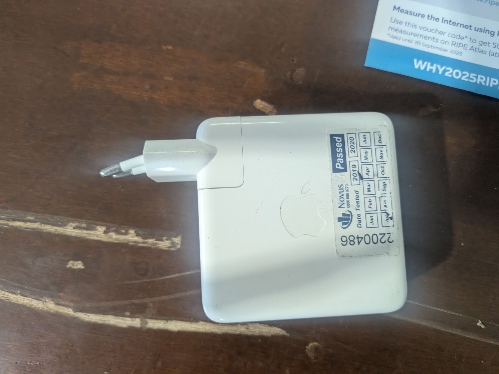Apple power adapter with bent pins :(