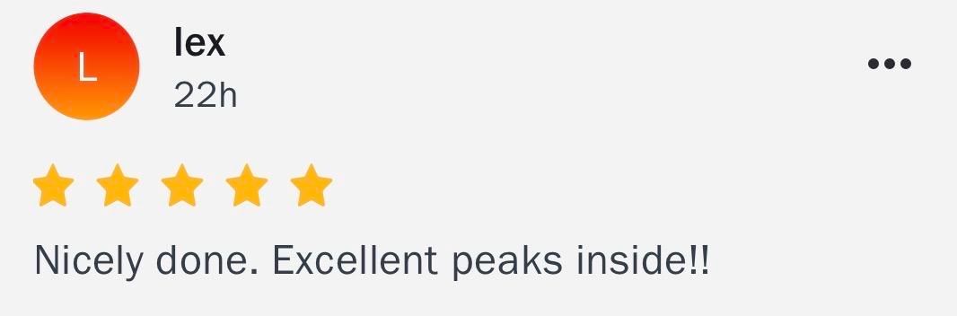 L
lex
22h
Nicely done. Excellent peaks inside!!